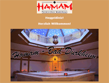 Tablet Screenshot of hamam-badduerkheim.de
